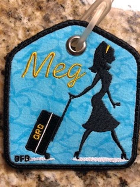 Flight Attendant Luggage Tags Personalized | Etsy