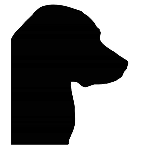 Labrador Head Silhouette Vinyl Car Sticker\decal for sale online | eBay