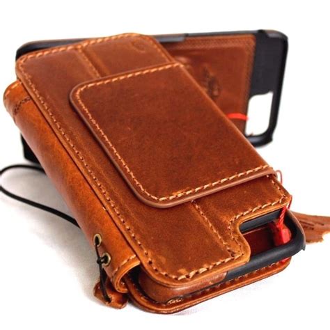 Genuine Leather Case for iPhone 8 Plus book wallet cover Cards slots S – DAVISCASE