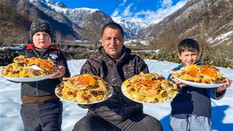 RECIPE FOR TRADITIONAL AZERBAIJANI PILAF! REAL VILLAGE CUISINE! NO TALK ...