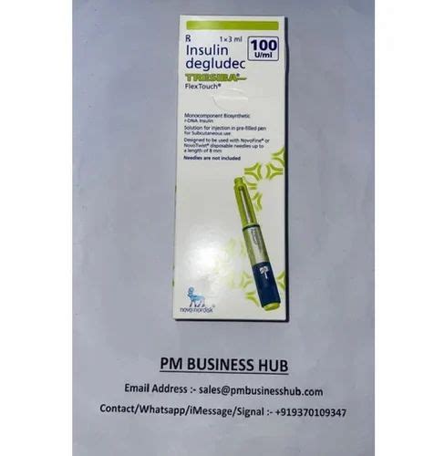 Tresiba Flextouch Insulin Pen, 100U/ml, 3 ml at Rs 2400/piece in Nagpur ...