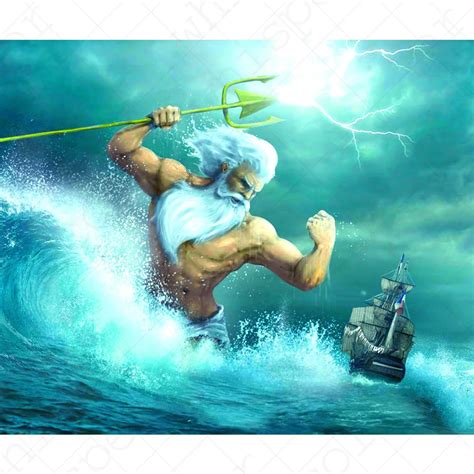 Diamond Painting Poseidon 5D Full Square Drill Daimond Painting of ...