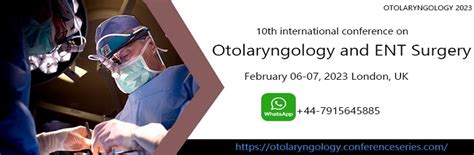 Otolaryngology conference 2023 | ENT conferences | Otorhinolaryngology ...