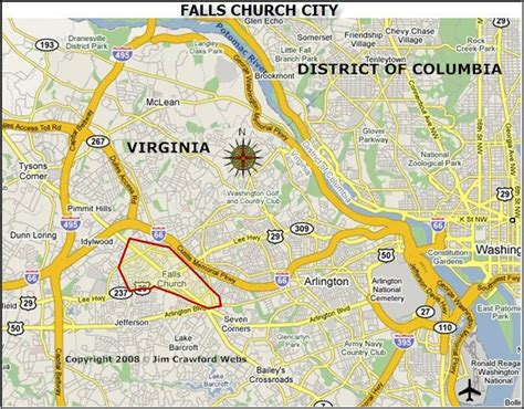 Falls Church Virginia Map | Falls Church Virginia - Great Place To Live! | Falls Church Map ...