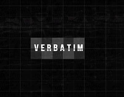 Verbatim Projects | Photos, videos, logos, illustrations and branding on Behance