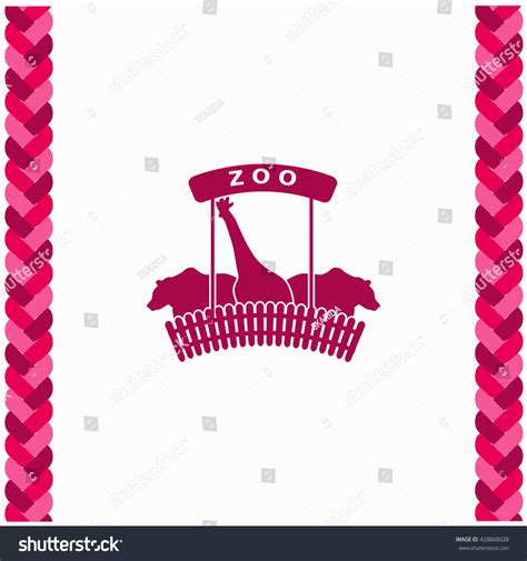 Zoo Icon Flat Design Isolated Illustration Stock Vector (Royalty Free) 428868028 | Shutterstock