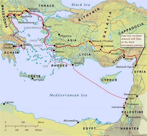 Paul’s Third Missionary Journey – Bible Mapper Atlas