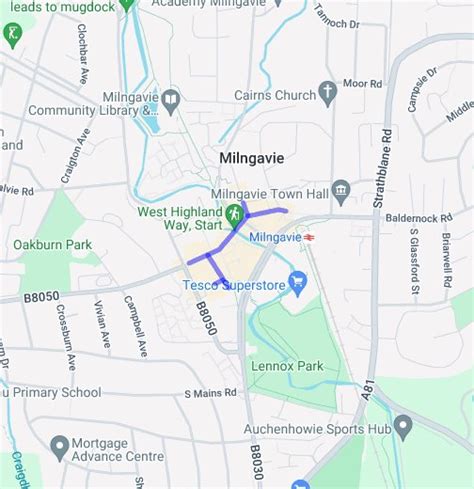 Milngavie Town Centre - Google My Maps