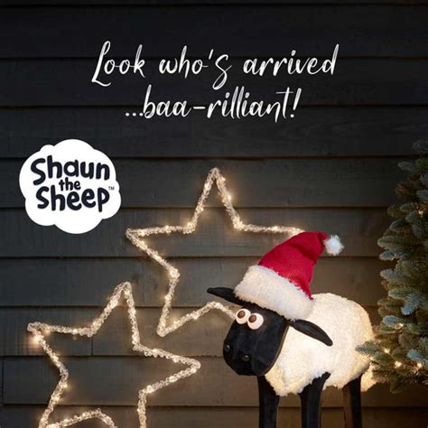 Shaun The Sheep Christmas Figure – Lights4fun.co.uk