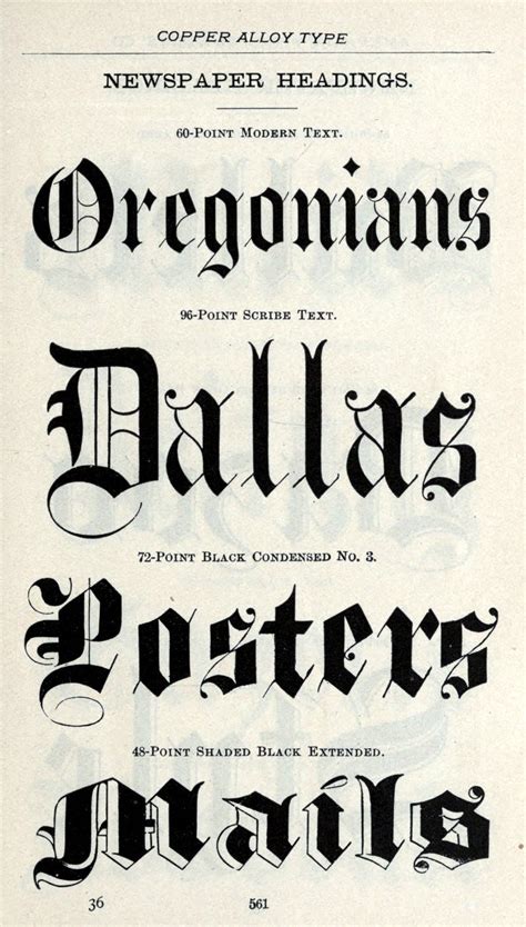 Like old-fashioned fonts: See dozens of vintage typefaces - Click Americana