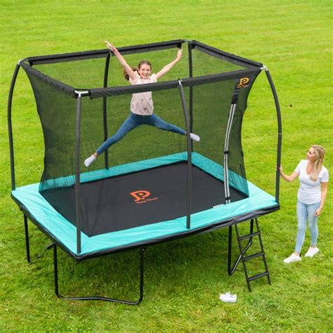 Jump Power 10 x 7.5ft Rectangular Trampoline & Enclosure - Smyths Toys Ireland