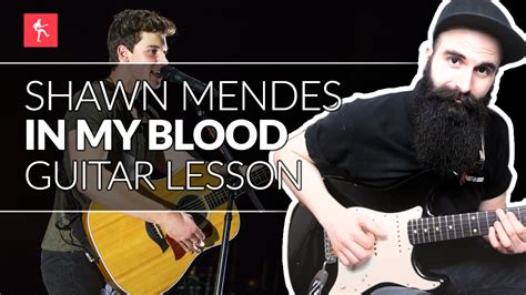 In My Blood Guitar Lesson - How To Play In My Blood by Shawn Mendes