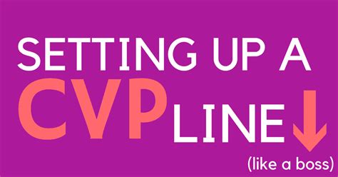 Setting up a CVP line - Straight A Nursing