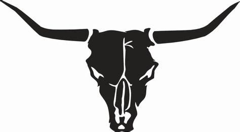 Longhorn skull decal by VisualAppeals on Etsy | Skull silhouette, Cow skull art, Longhorn skull