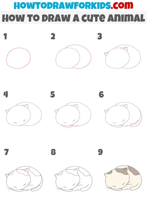 How To Draw Cute Animals Step By Step