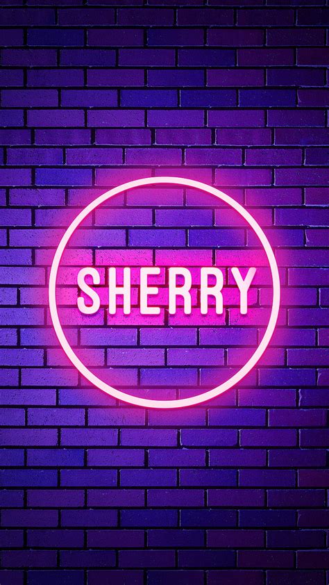 Sherry, Name, Neon Sherry, Neon light, Neon name, name design, person name, your names, HD phone ...