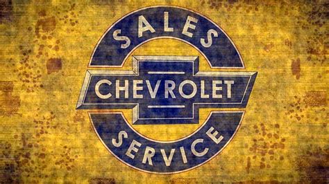 Chevrolet old swales y señal de servicio, logotipo de chevrolet ...