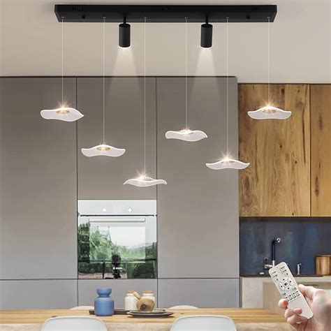 Orren Ellis Ploch 8 - Light Black LED Kitchen Island Pendant & Reviews - Wayfair Canada