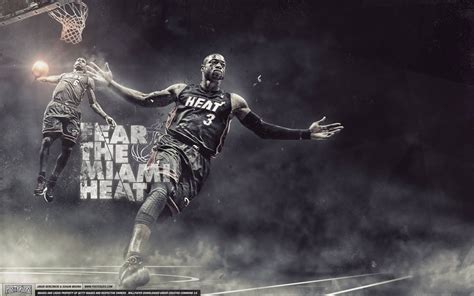 Miami Heat Dwayne Wade Wallpaper | Miami heat basketball, Heat basketball, Lebron james dwyane wade