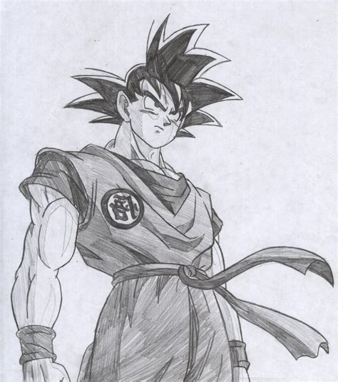 Goku Pencil Sketch at PaintingValley.com | Explore collection of Goku ...