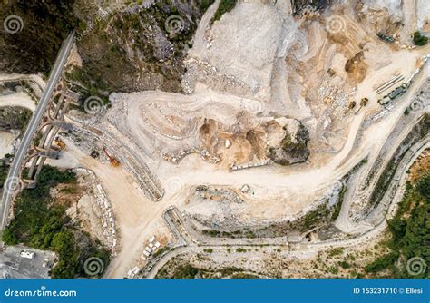 Aerial View of Carrara Marble Quarry in Tuscany, Italy Stock Photo - Image of industry ...