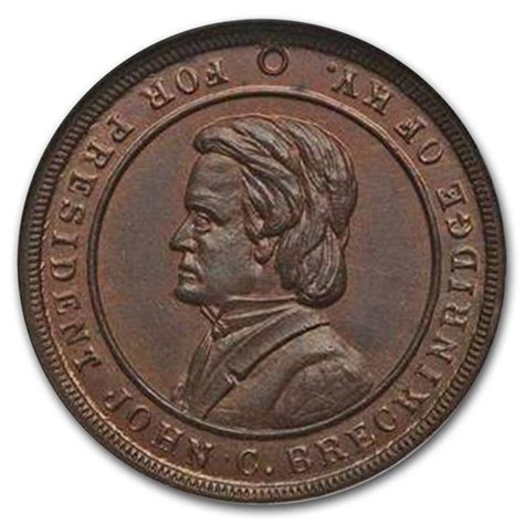 Buy 1860 John C. Breckinridge Civil War Token MS-63 NGC (Red/Brown) | APMEX