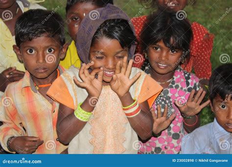 Indian Village Children Editorial Stock Photo - Image: 23002898