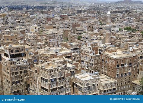 Aerial View of the Sanaa City, Sanaa, Yemen. Editorial Stock Image - Image of declared, heritage ...