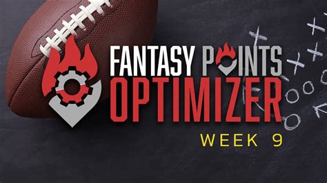 NFL Daily Fantasy Optimizer | Week 9 Lineup Look - YouTube