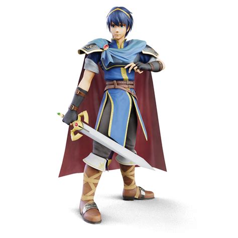 Marth Melee Render Remake by unbecomingname on DeviantArt