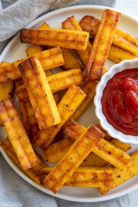 Healthy Baked Polenta Fries - Not Enough Cinnamon