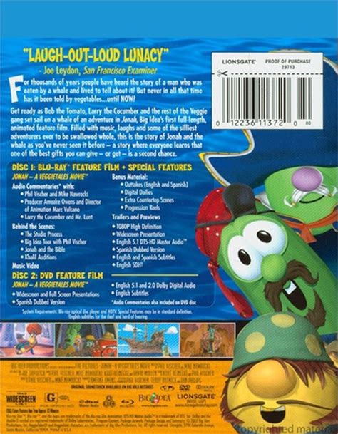 Jonah: A Veggie Tales Movie (Blu-ray + DVD Combo) (Blu-ray 2002) | DVD ...