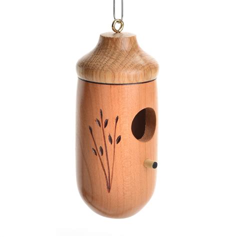 Wood Turned Hummingbird House – Southern Highland Craft Guild