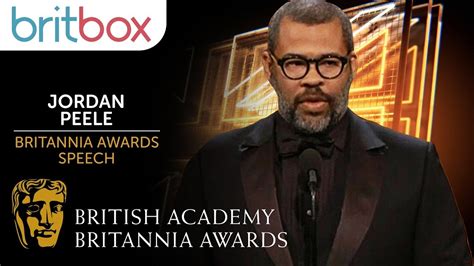 Jordan Peele Speaks Of His Love For Horror In Full Acceptance Speech | Britannia Awards - YouTube