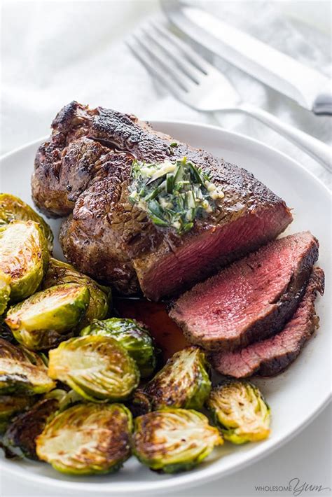 Best Filet Mignon Recipe w/Garlic Herb Butter (TIME CHART) | Wholesome Yum