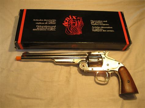 Vintage Schofield M1869 USA .45 Revolver Toy Prop Replica w/ Box- Denix ...