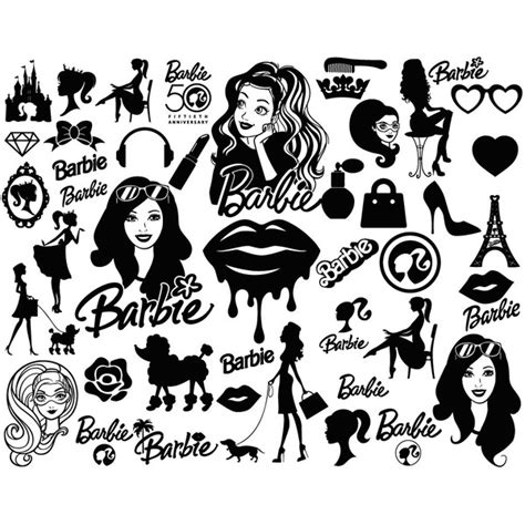 barbie svg, Barbie silhouette svg, Barbie png files - Inspire Uplift