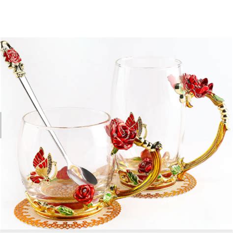 Novelty Enamel & Glass Butterfly Flower Coffee Cup in 2020 | Flower tea, Glass butterfly, Coffee ...