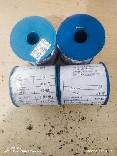 0.02-3 mm Lead Solder Wire, 18 SWG, Solid at ₹ 248/kilogram in Pune ...