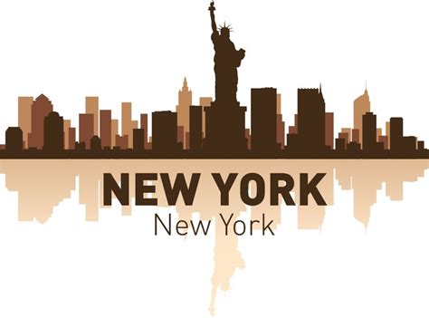 New York Skyline Vector Art Free Vector cdr Download - 3axis.co