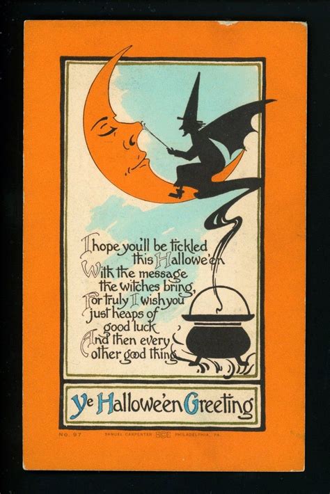 Vintage Halloween Collector: 31 Vintage Halloween Postcards #23