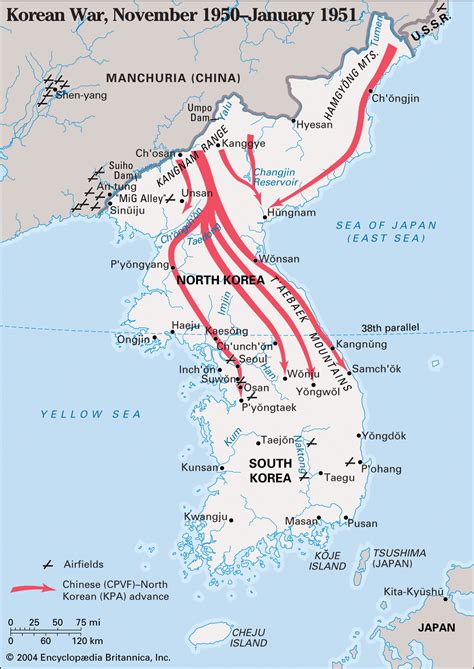 Korea Map During Korean War
