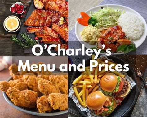 O Charleys Menu With Prices 2024 - Alice Brandice