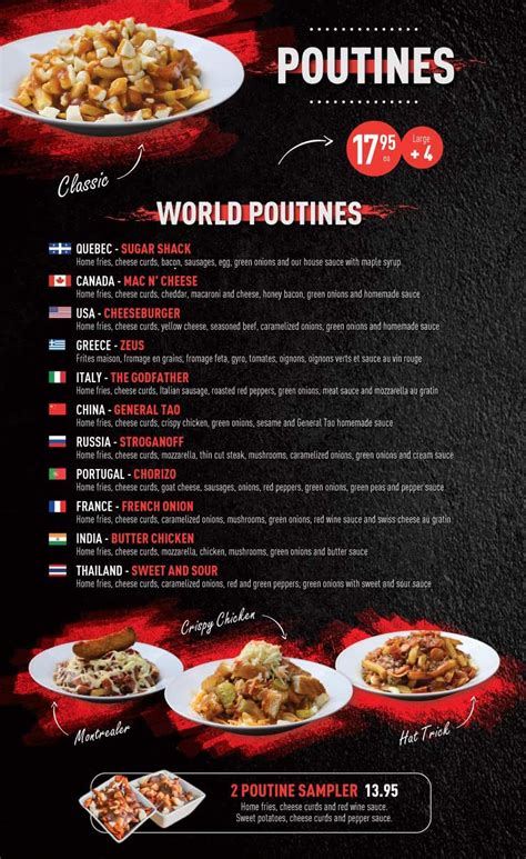 Discover our exclusive menu at Poutineville Montreal