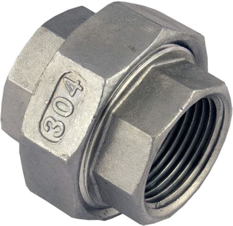 Union 1/2" Female NPT Stainless Steel Pipe Fitting 0.5": Industrial Pipe Fittings: Amazon.com ...