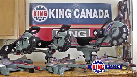 King Canada 10" and 12" Sliding Miter Saws - YouTube