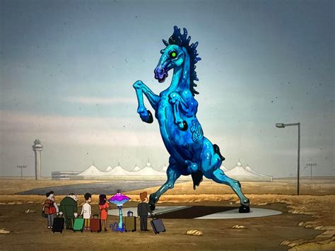 Denver airport Blucifer exposed in Netflix's animated "Inside Job"