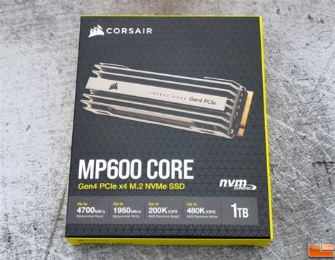 Corsair MP600 CORE 1TB NVMe SSD Review - Legit Reviews