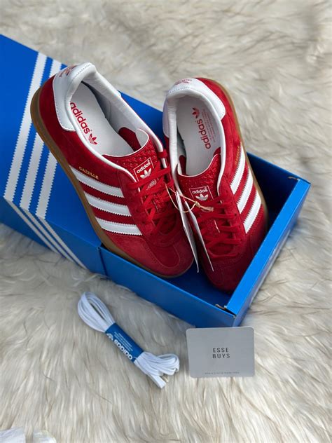 GAZELLE INDOOR SCARLET , Women's Fashion, Footwear, Sneakers on Carousell