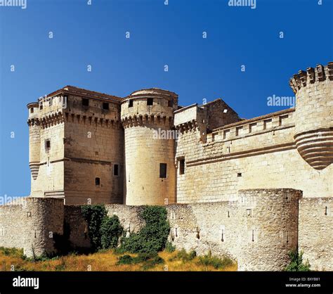 Spain. Cuellar. Castle Stock Photo - Alamy